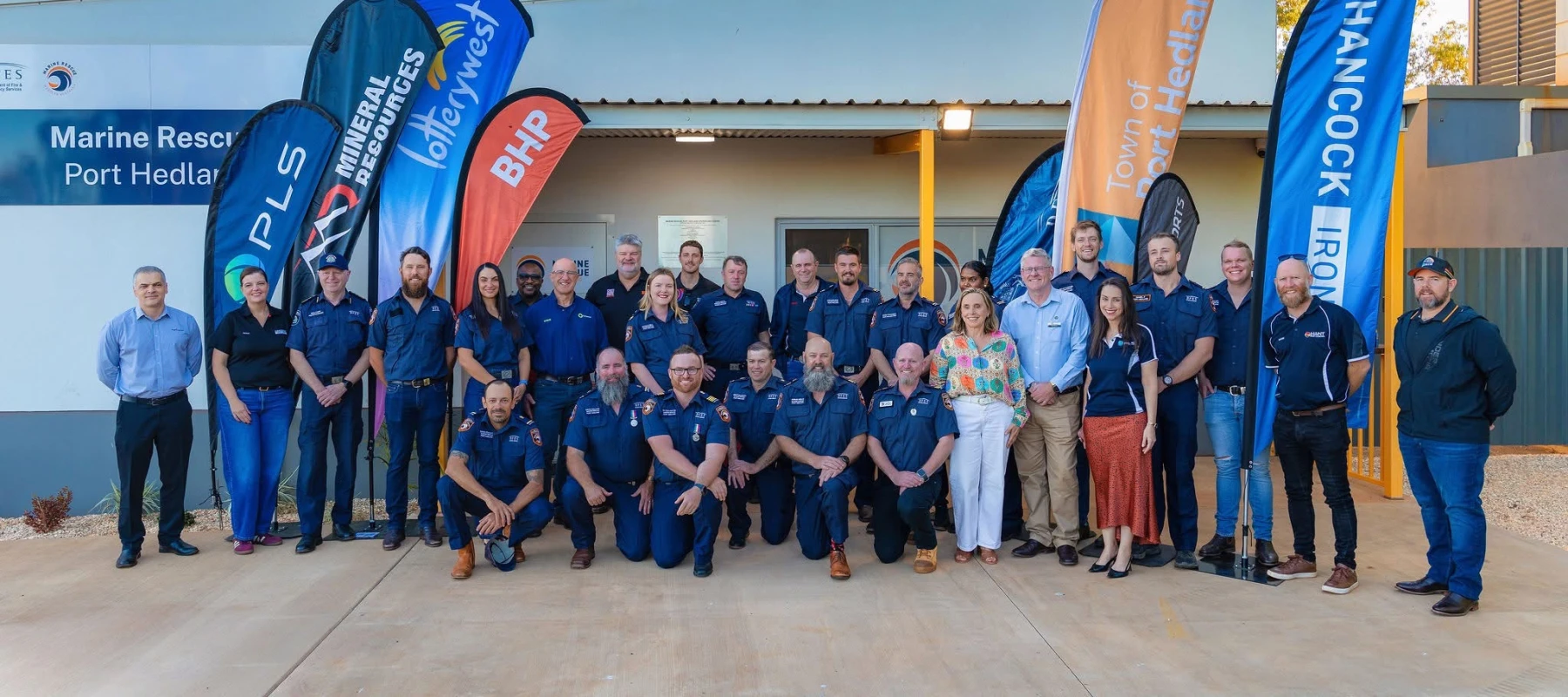 Marine Rescue Port Hedland's facility opening.