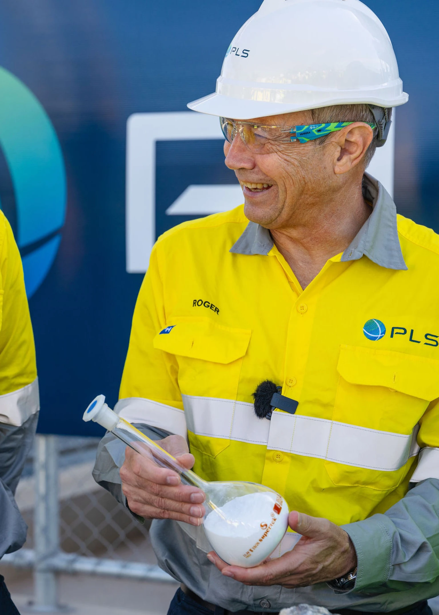 PLS Managing Director and CEO Dale Henderson with WA Premier Roger Cook